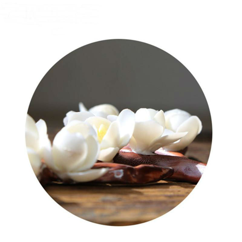 Kungfu Tea Pet Plum Flower for Tea Lovers.  Plum, Magnolia porcelain flowers in three sizes