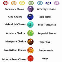 Handmade 7 Chakra Tree Of Life Lava Stones Bracelet *