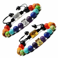 Handmade Tibetan 7 Chakra - Om - Tree Of Life Bracelet *