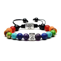 Handmade Tibetan 7 Chakra - Om - Tree Of Life Bracelet *