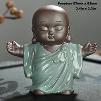 Little Buddhist Monk Ceramic Tea Pet - Figurine - Nine Styles