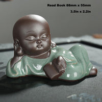Little Buddhist Monk Ceramic Tea Pet - Figurine - Nine Styles