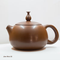 Jian Shui 22:  Simple teapot hand polished to a semi-gloss finish