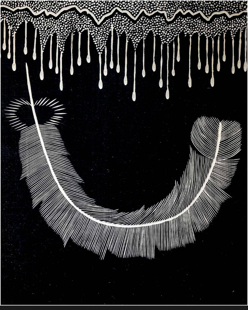 #115 The Feather - Naxi Wood Carving