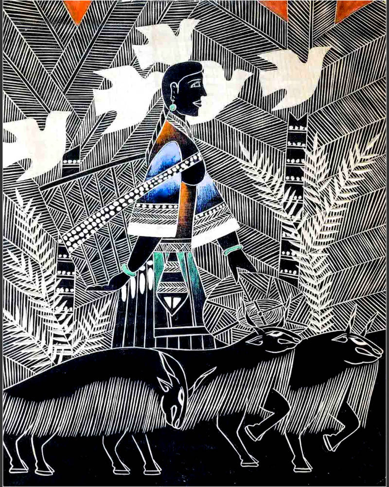 #104 Naxi Wood Carving