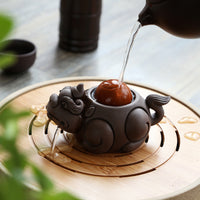 Purple Clay Toad Tea Pets - Five Styles - Some Spinning Ball