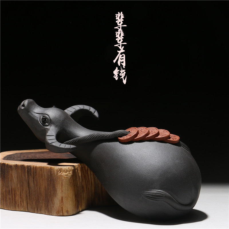 Yixing Zisha Tea Pet. Water Bullalo - Family Member and Friend of Children