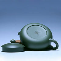 Authentic Handmade Yixing Teapot. Chinese Yixing Purple Clay & Green Mud Kung Fu (190ML)