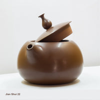 Jian Shui 22:  Simple teapot hand polished to a semi-gloss finish