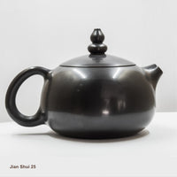 Jian Shui 25: Simple teapot hand polished to a semi-gloss finish