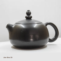 Jian Shui 25: Simple teapot hand polished to a semi-gloss finish