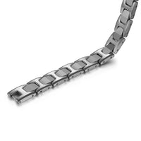 Mesinya 99.99% Germanium beads Tungsten Steel Healthy Therapy Bracelet for Man Woman Lovers
