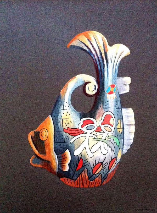 Copy of # 102 - Naxi Silk Embroidery - Baisha Naxi Embroidery Institute