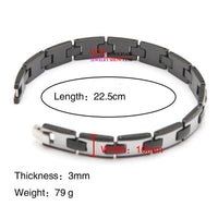 Hot Selling High Polished Unisex Tungsten Steel bracelet Length: 22.5cm