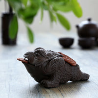 Purple Clay Toad Tea Pets - Five Styles - Some Spinning Ball